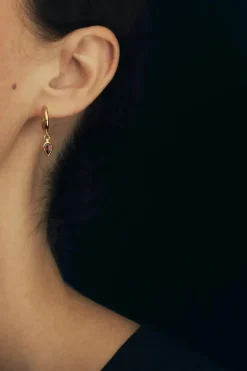 FLAME EARRINGS GOLD VERMEIL