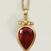 FLAME NECKLACE GOLD VERMEIL
