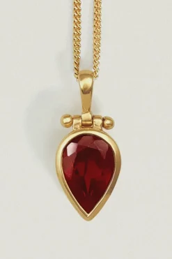 FLAME NECKLACE GOLD VERMEIL