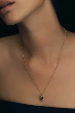 FLAME NECKLACE GOLD VERMEIL