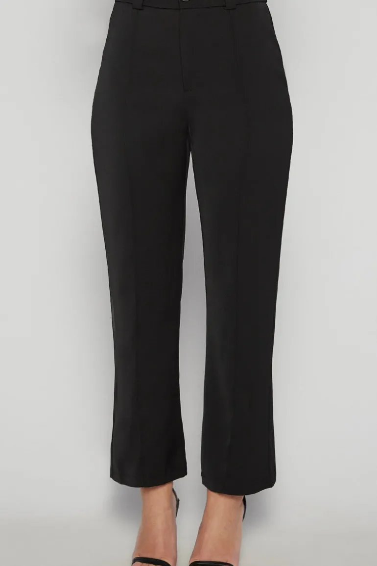 Front Seam Detail Cigarette Pants