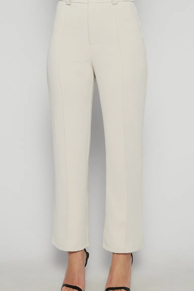Front Seam Detail Cigarette Pants