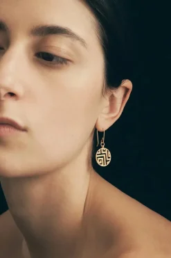 Greca Gold Earring