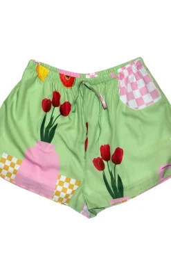 Green Lemon Papaya Shorts