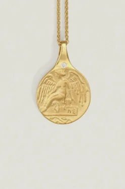 Guardian Angel Necklace Gold Vermeil