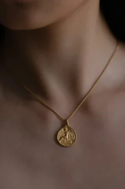 Guardian Angel Necklace Gold Vermeil