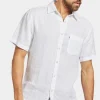 Hampton Linen S/S Shirt White
