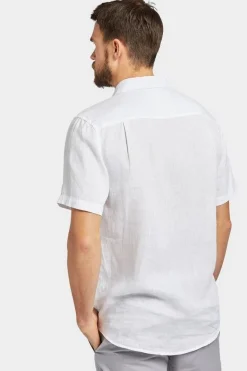 Hampton Linen S/S Shirt White