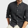 Hampton Linen L/S Shirt Black