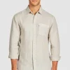 Hampton Linen L/S Shirt Oatmeal