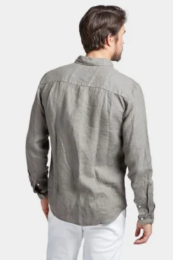 Hampton Linen L/S Shirt Olive