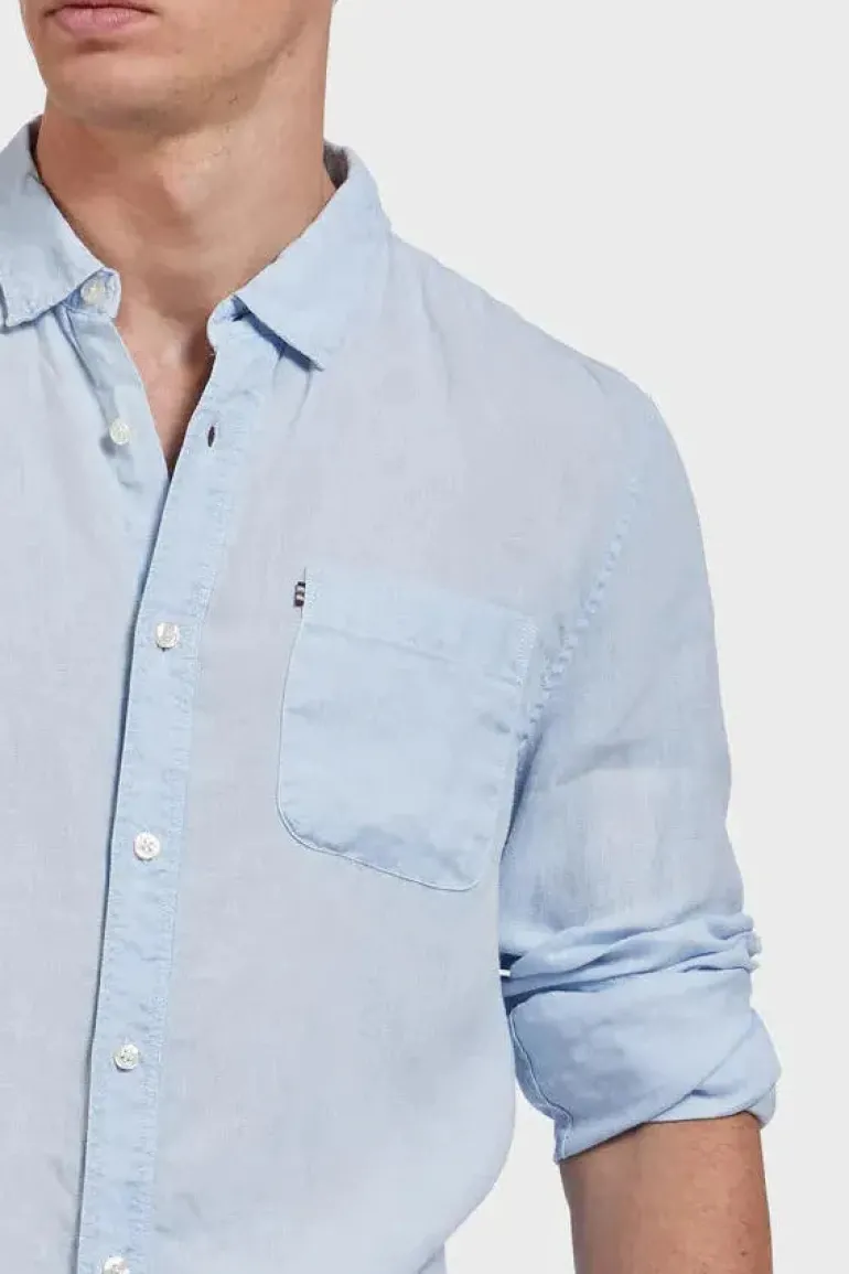 HAMPTON Linen Shirt Cloud Blue