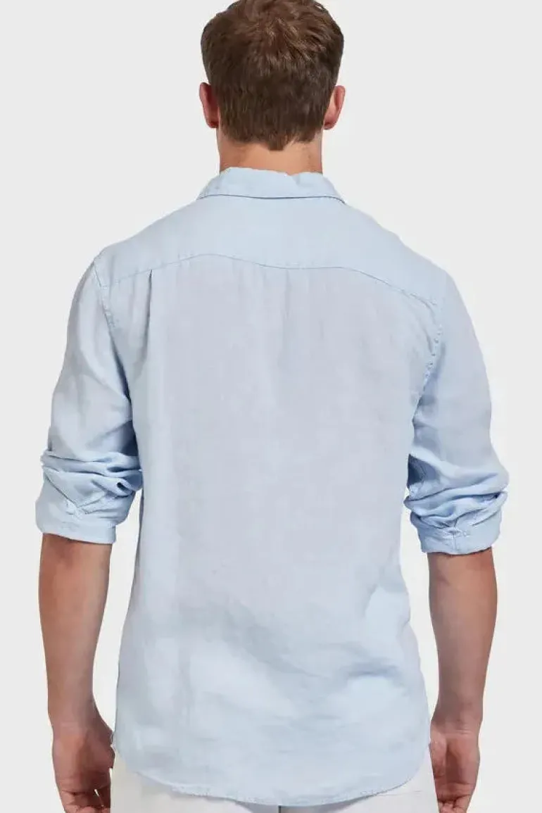 HAMPTON Linen Shirt Cloud Blue