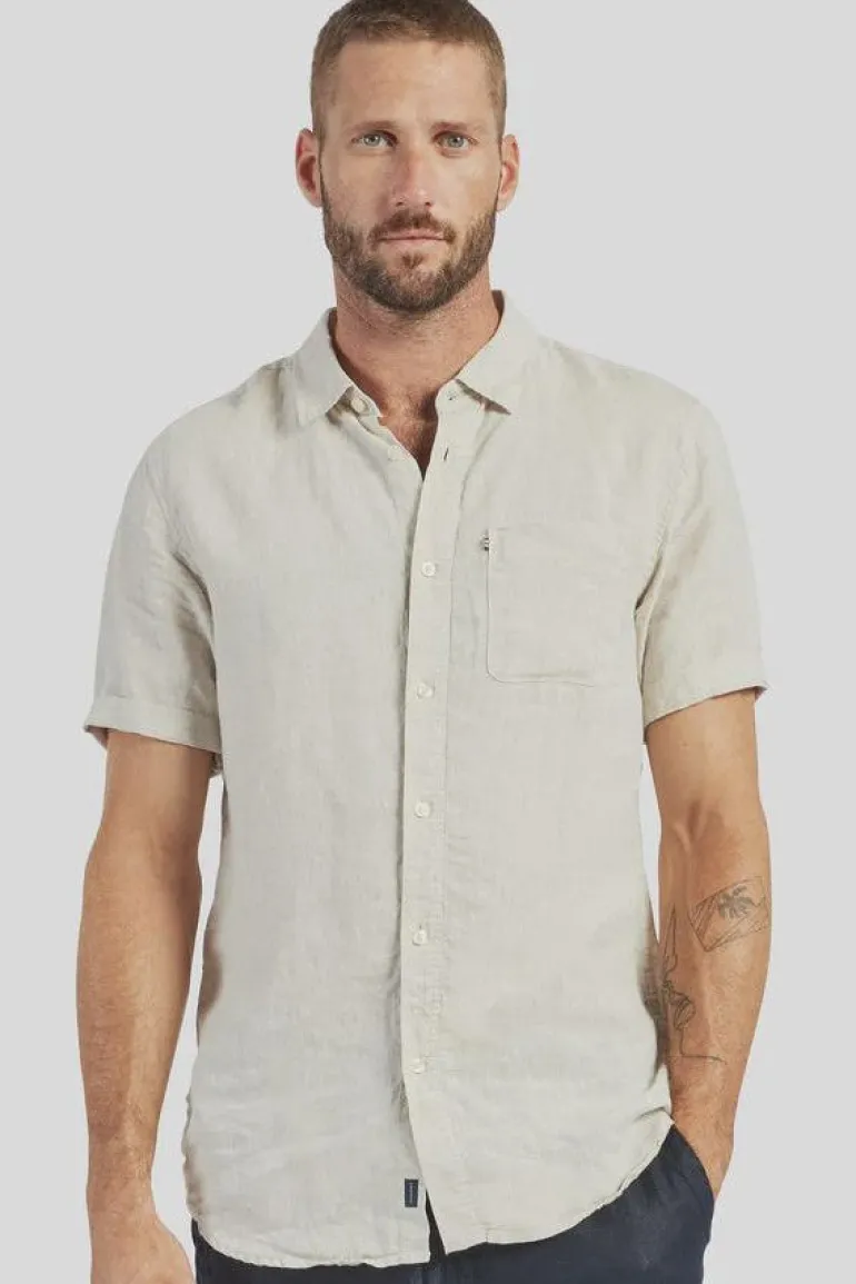 Hampton Linen S/S Oatmeal
