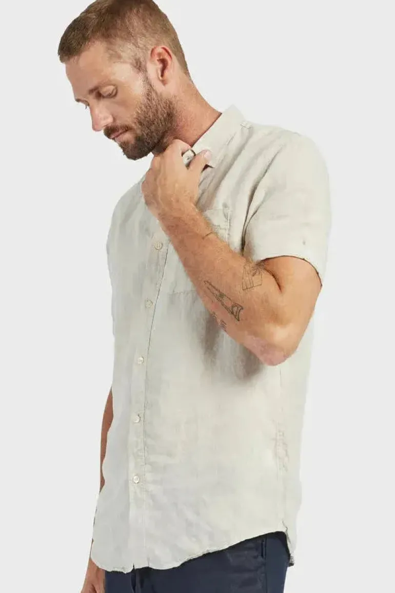 Hampton Linen S/S Oatmeal