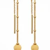 Hanging Lotus Earring Gold