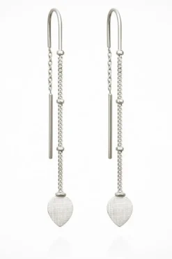 Hanging Lotus Earring Silver