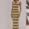HAZEL MAXI DRESS LIME MULTI