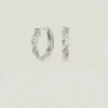 Helix Huggie Earrings Silver