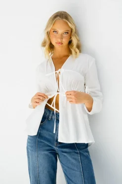 Hemway Tie Blouse