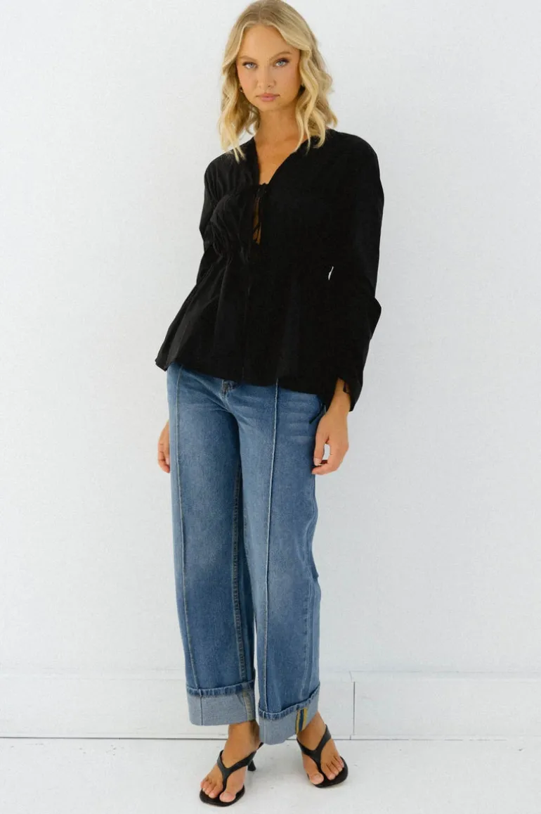 Hemway Tie Blouse