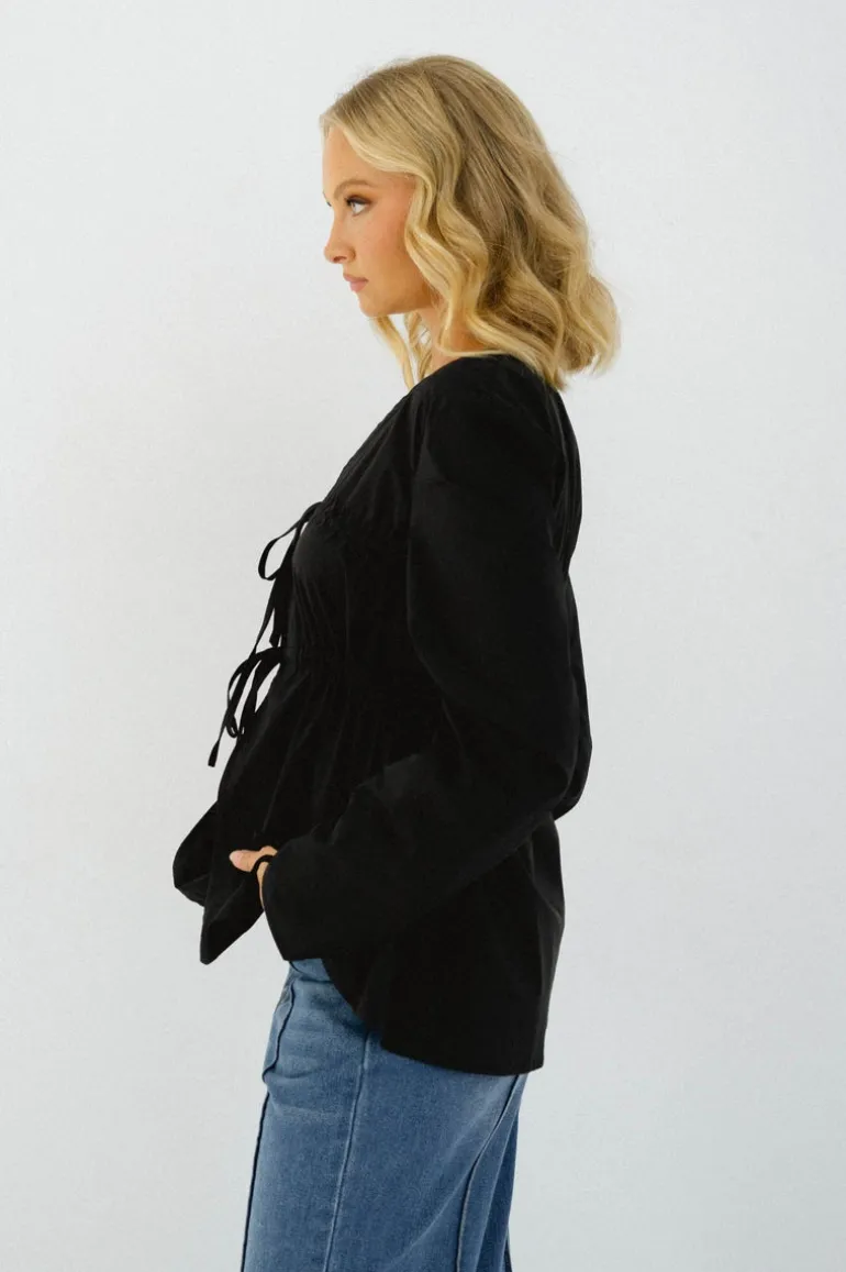 Hemway Tie Blouse