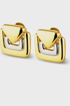Hosk Earrings Two Tone