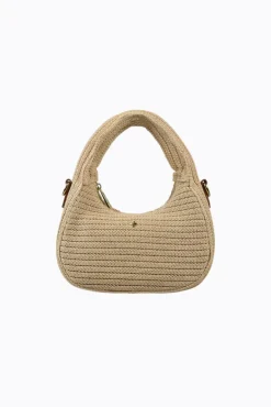 Indigo Raffia XBody Grab Bag