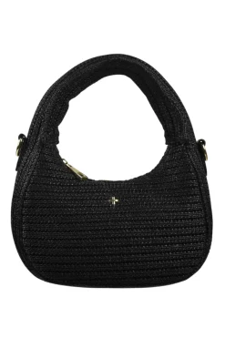 Indigo Raffia XBody Grab Bag