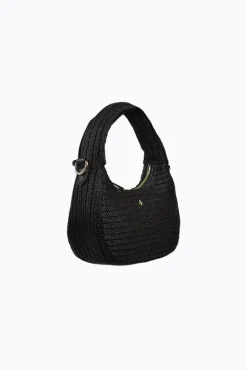Indigo Raffia XBody Grab Bag