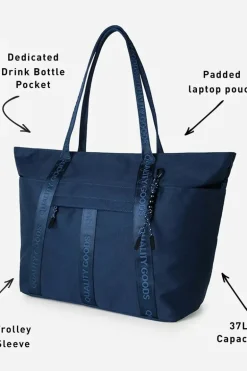 Jasper Large Tote - Navy