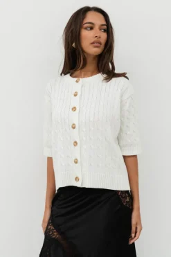Jody Light Cable Knit Cardi