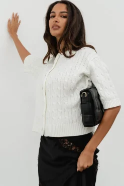 Jody Light Cable Knit Cardi