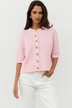 Jody Light Cable Knit Cardi