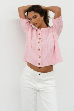 Jody Light Cable Knit Cardi