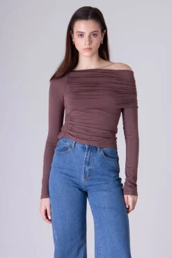 Katelyn Ruched Long Sleeve Top