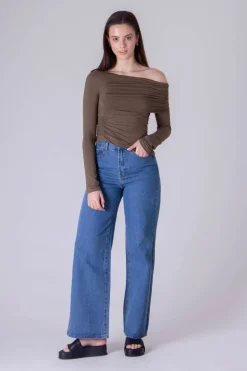 Katelyn Ruched Long Sleeve Top