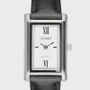 KELLY WATCH . Silver. Smooth Black .