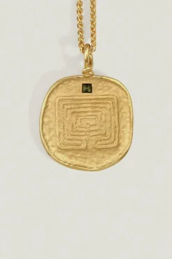 Labyrinth Necklace Gold Vermeil