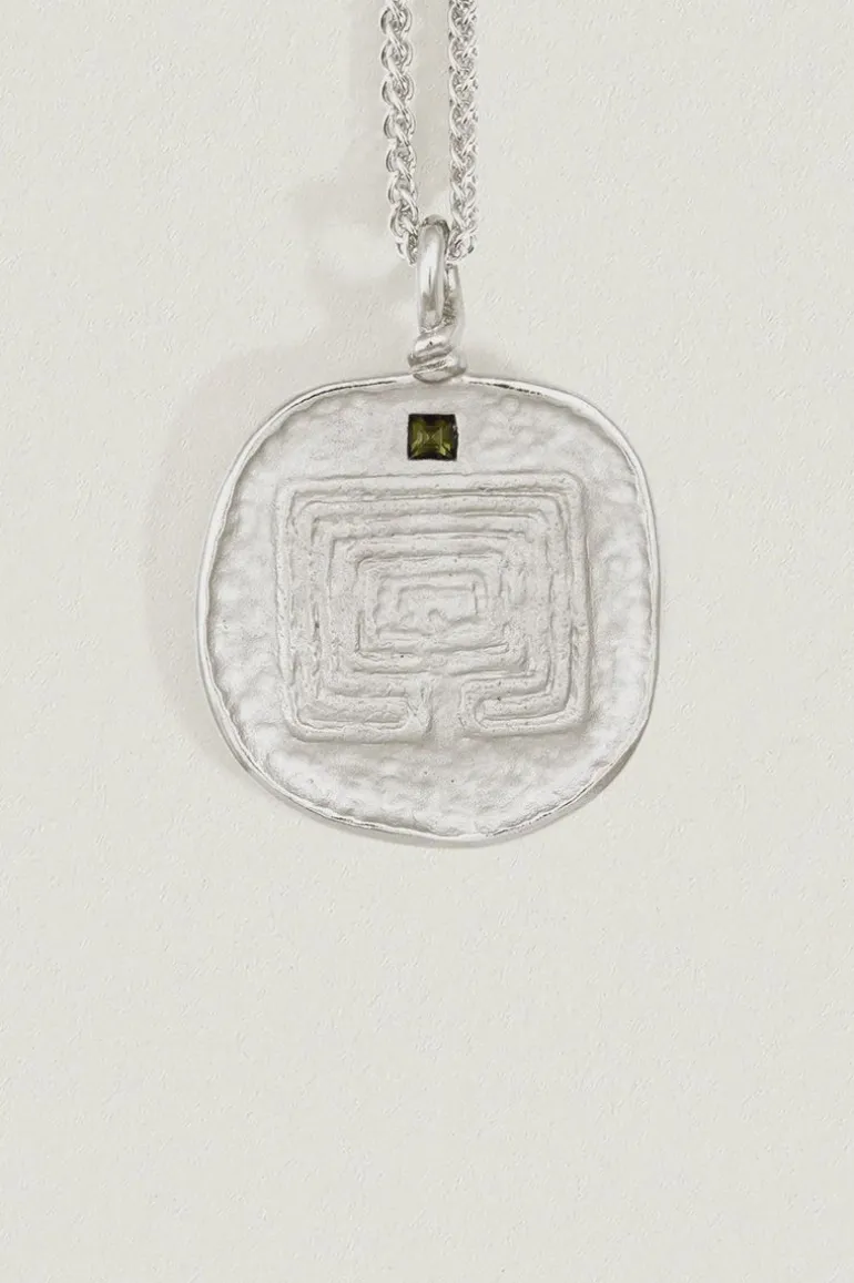Labyrinth Necklace Sterling Silver