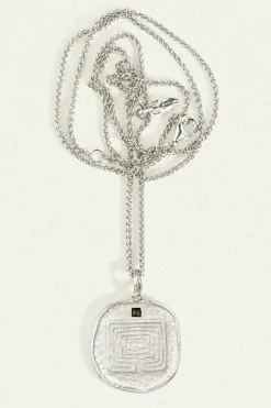 Labyrinth Necklace Sterling Silver