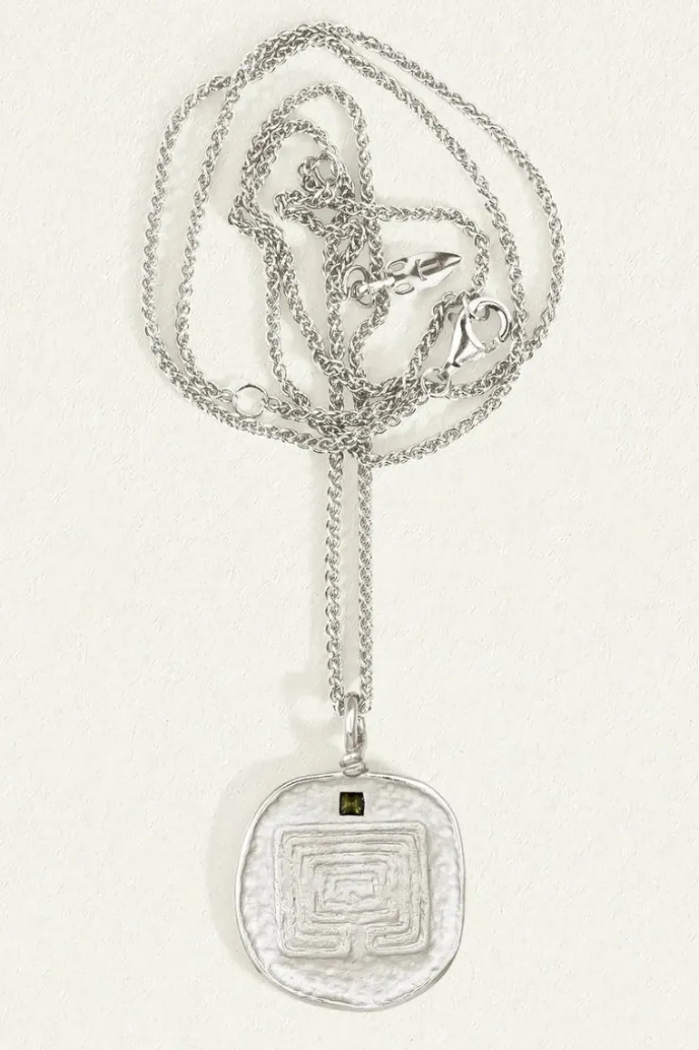 Labyrinth Necklace Sterling Silver