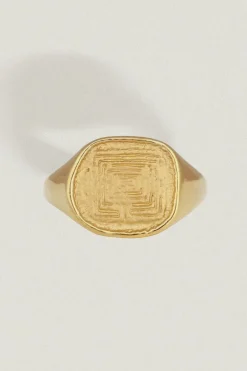 Labyrinth Ring Gold Vermeil