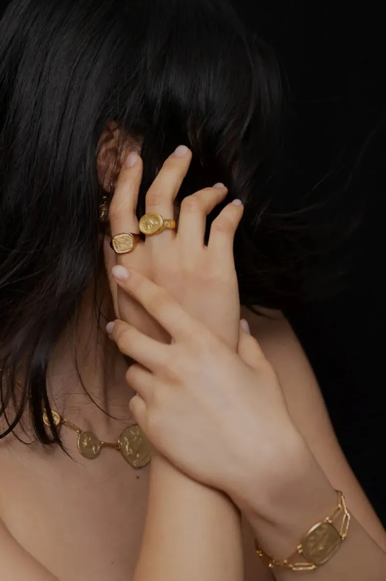 Labyrinth Ring Gold Vermeil