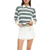 Leisure Long Sleeve Polo - Ivory/Moss