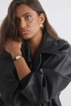 LILOU EARRINGS. GOLD .