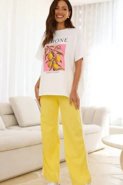 Limone Yellow Racer Pants