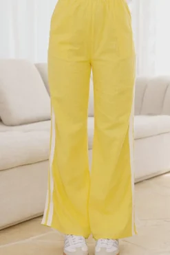 Limone Yellow Racer Pants