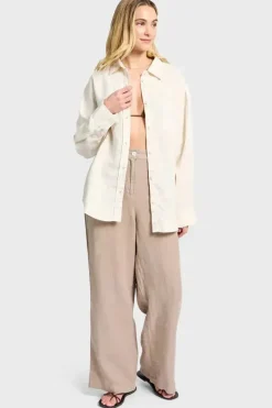 LINEN RELAXED TROUSER WOMENS