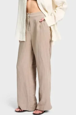 LINEN RELAXED TROUSER WOMENS